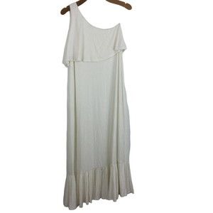 Rachael Pally Harmony One-Shoulder Sleeveless Dress White Size Small NWT